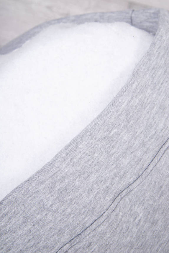Zateplená sivá oversize tepláková súprava