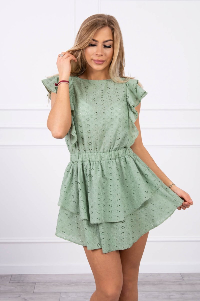 BOHO dámske šaty s volánovou sukňou