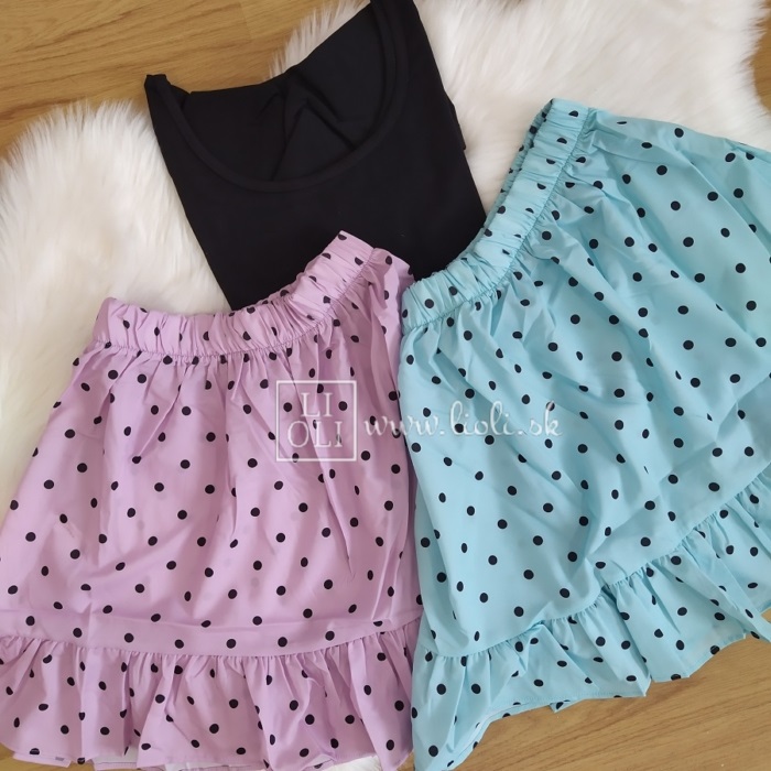 Letná sukňa DOTS mint