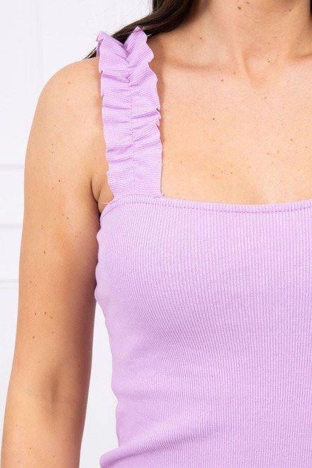 Top s nariasenými ramienkami Mallorca Lila
