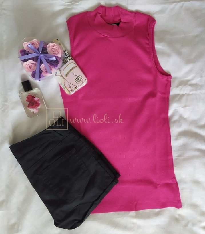 Top so stojáčikom ABBY fuchsia