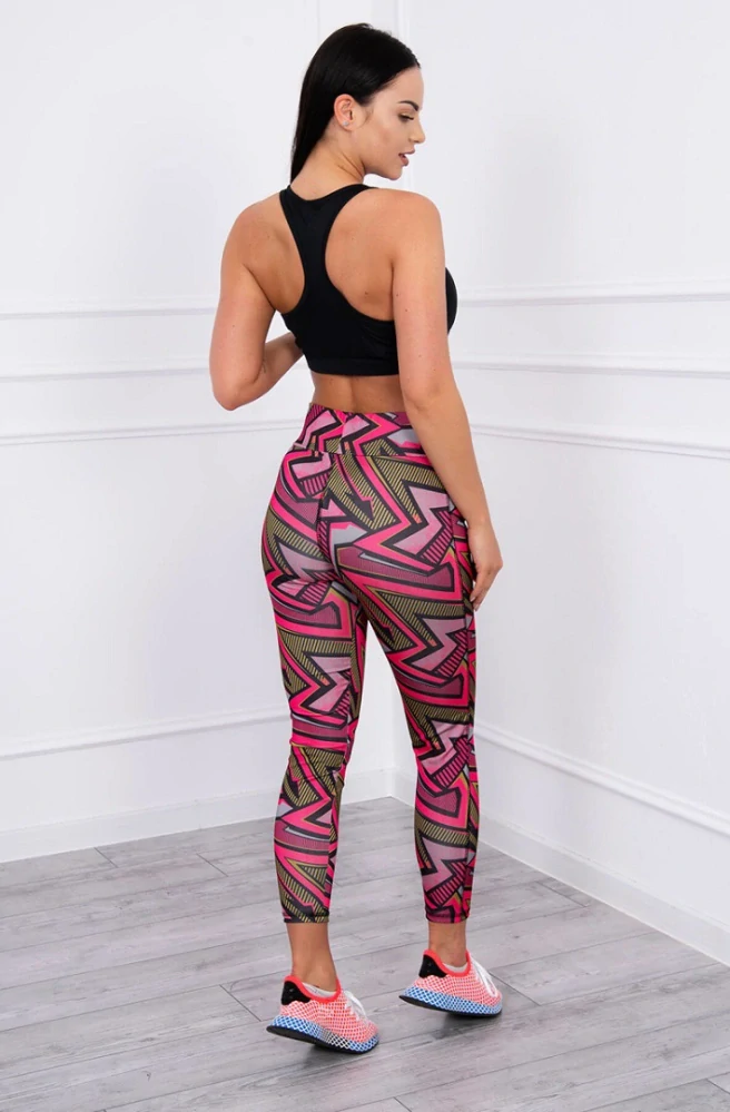 Dámske fitness legíny NORA fuchsia