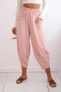 Dámske trendy nohavice DARIA svetlo ružové