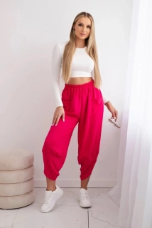 Dámske trendy nohavice DARIA fuchsiové