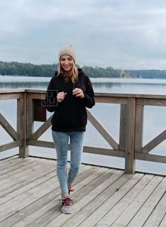 Dámska rebrovaná béžová čiapka Malvina