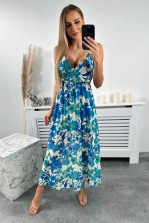 Dlhé letné šaty BLOME blue