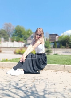 Letné viskózové nohavice TINA black