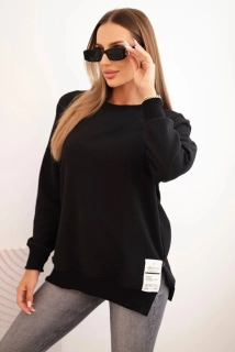 Dámska oversize mikina s nášivkou Famous black