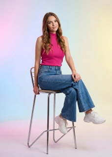 Top so stojáčikom ABBY fuchsia