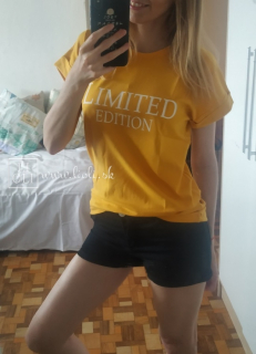 Dámske horčicové tričko LIMITED EDITION