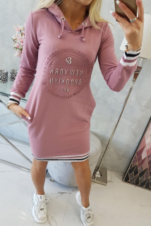 Dámske staroružové mikinové šaty Brooklyn