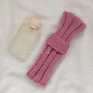 Dámska pletená handmade čelenka Rose Collection