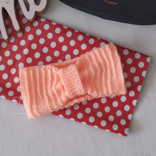Dámska pletená handmade čelenka Apricot collection